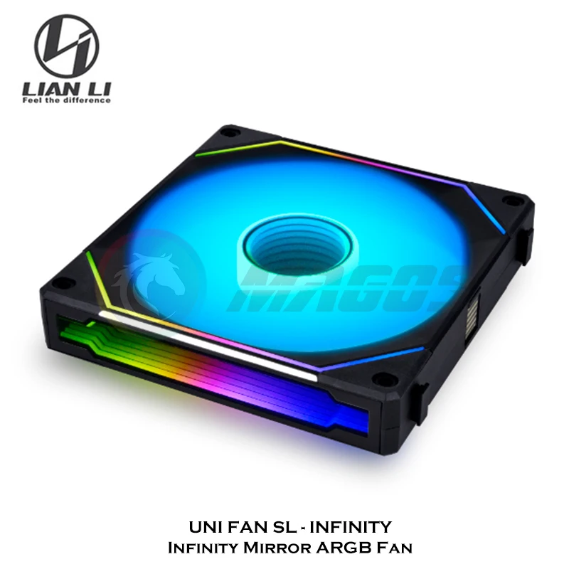 Lian li Sl140 Infinity Argb Espelho Ventilador de Refrigeração de Água Clutter- para Computador Case & Radiator Slin140 - Imagem 5