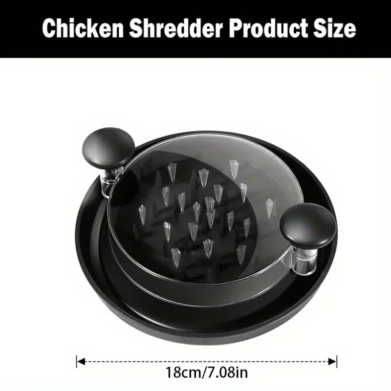 Transparent Covered Chicken Chopper: A Multifunctional Meat Grinder Used for Chopping Meat and Vegetables  Kitchen Gadgets