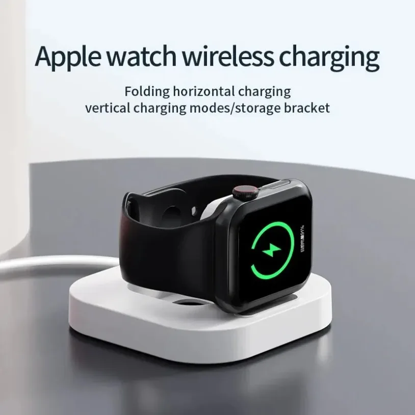 Portable Fast Charging Base Bracket Magnetic Wireless Watch Charger Station Dock for Apple Watch Series IWatch S8 Ultra 7 6 5 4