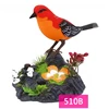 Sound Voice Control Electric Bird Pet Toy Electric Simulation Induction Bird Cage Birdcage Kids Toy Gift Garden Ornaments 4