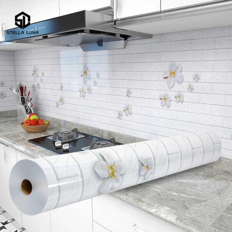 Olie-Proof Keuken Kachel Sticker Zelfklevende Wallpapers Waterdicht
