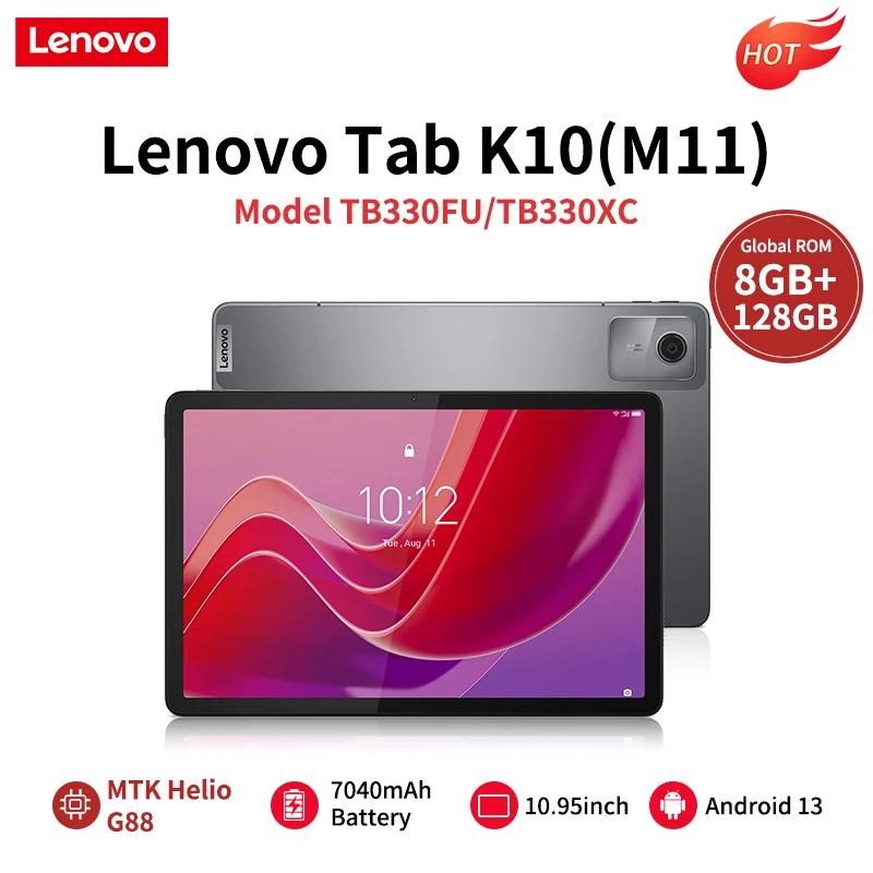 Lenovo Tab K10 M11 8GB 128GB WIFI LTE MTK Helio G88 Global Rom