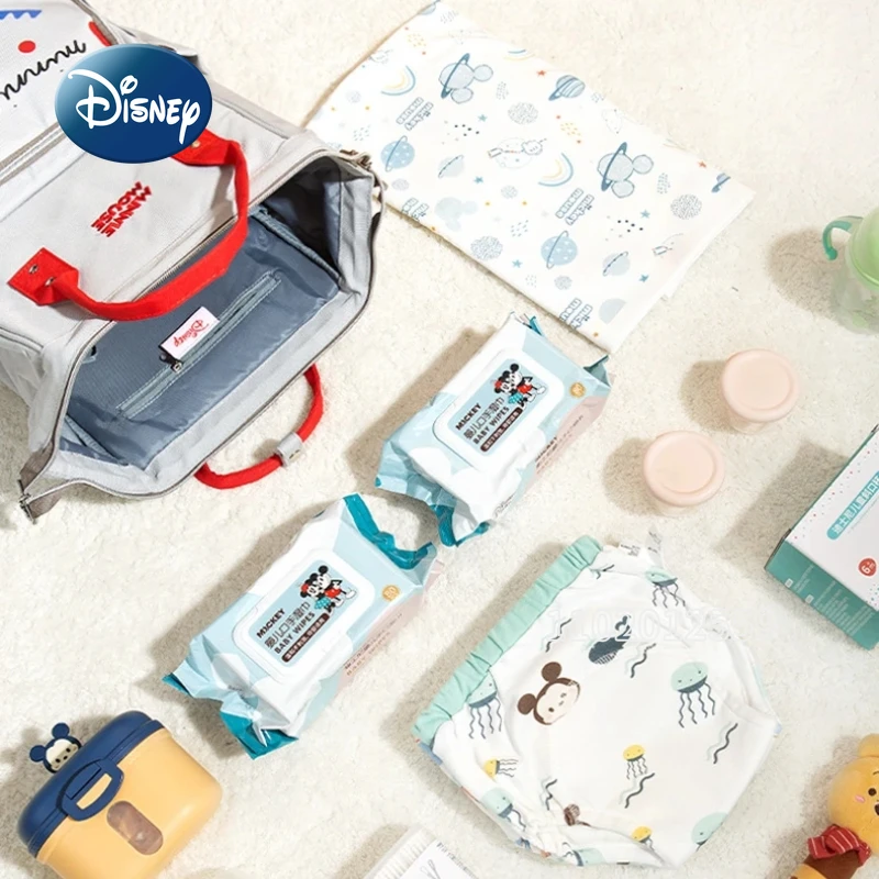 Disney Mickey New Diaper Bag Backpack Multifunctional Fashion Baby Bag Cartoon Baby Diaper Bag Backpack Large Capacity Backpack