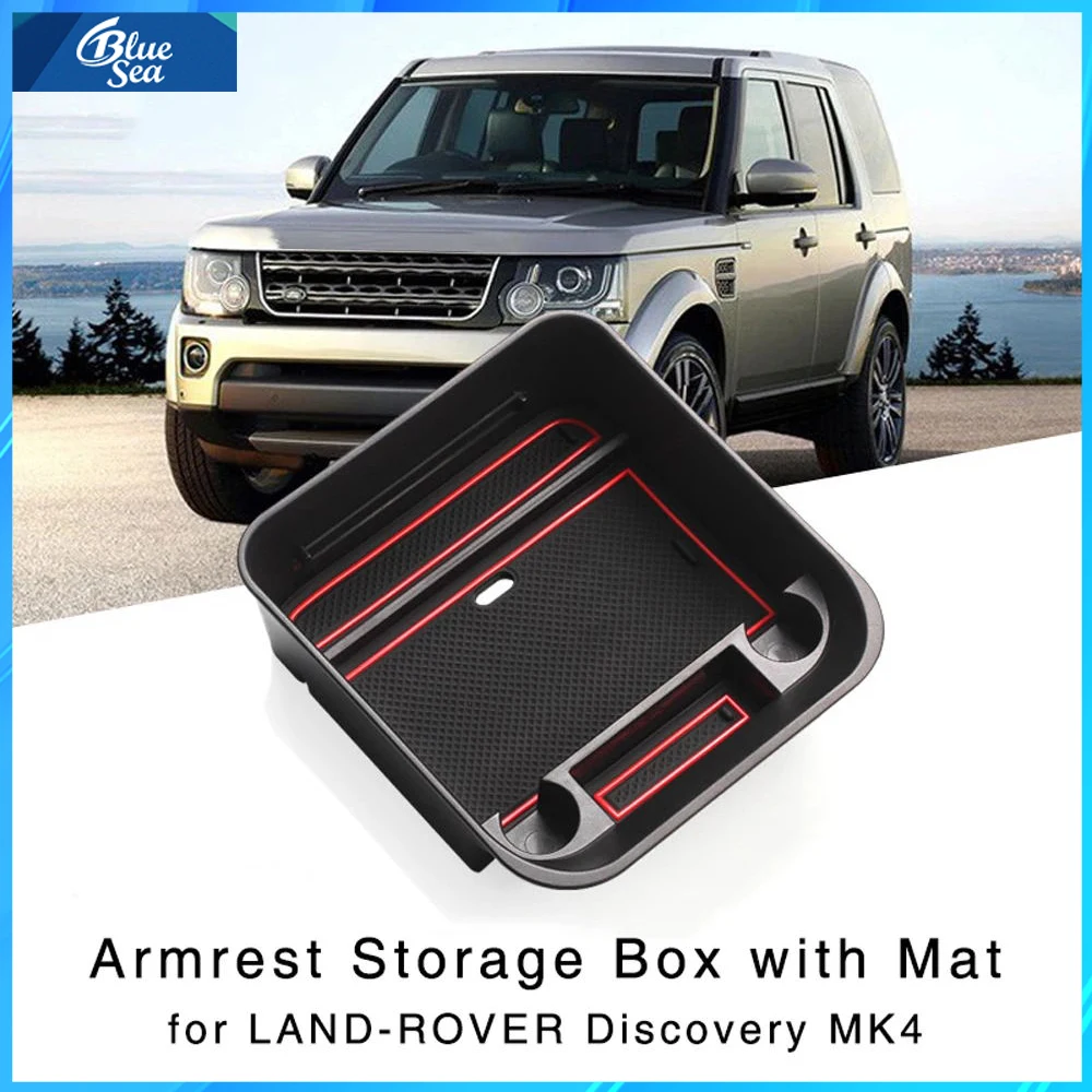 For Land Rover Discovery 4 2010-2016 Car Storage Box Armrest Container Box Organizer Central Auto Interior Accessories