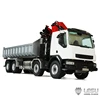 LESU 1/14 Roll-on/Roll-off Truck Model Metal Toy Truck Crane Full Unloading RTR Spray Paint 1