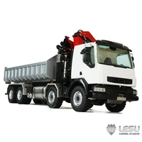 LESU 1/14 Roll-on/Roll-off Truck Model Metal Toy Truck Crane Full Unloading RTR Spray Paint 1