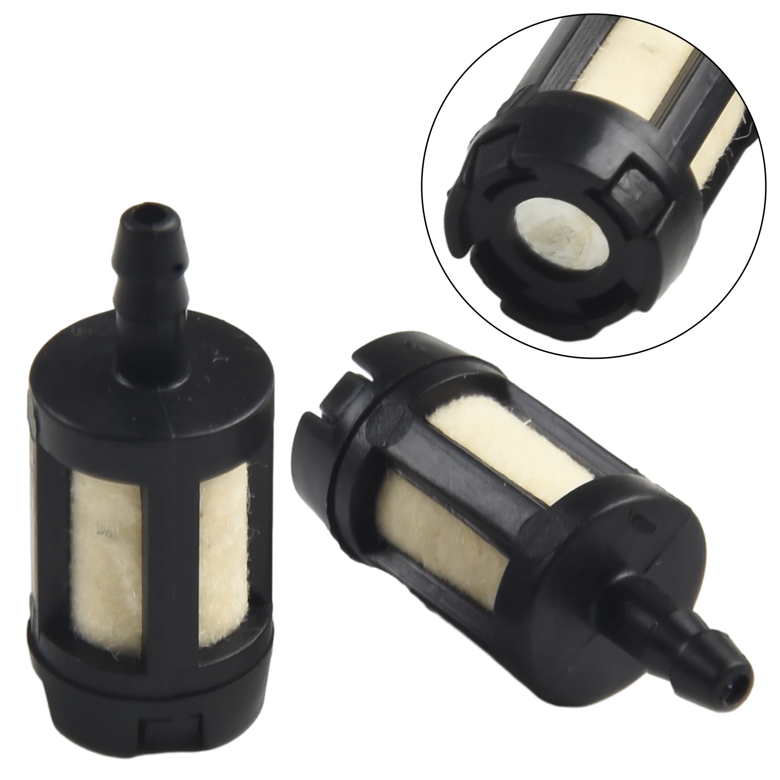 

100pcs Fuel Filters For Stihl P-oulan H-usqvarna Z-ama ZF-1 ZF1 Garden Plastic Chainsaw Trimmer Brush Cutter Garden Tools