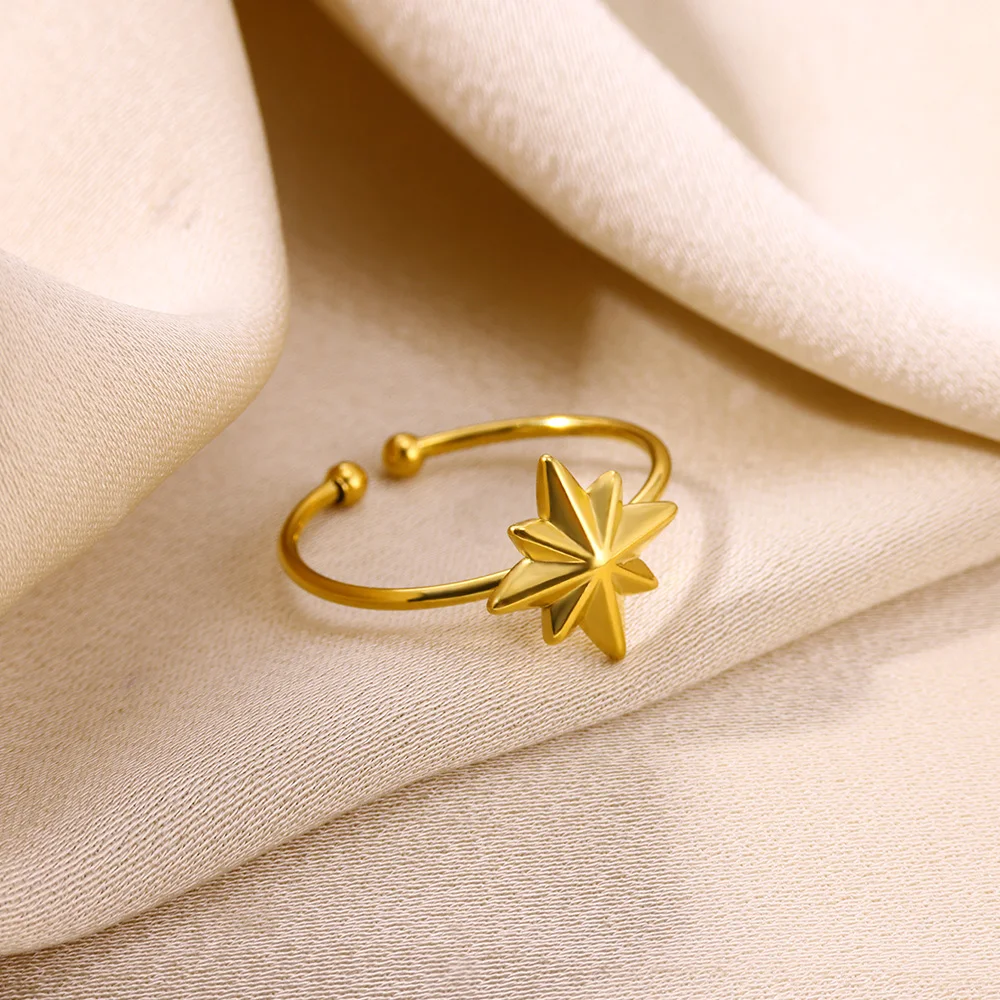 Punk Schlange Bague Muschel Anillos Schmetterling Ring Sonne Blumen ringe für Frauen Stern Anillo Edelstahl Schmuck Neujahrs geschenke – Detail 23