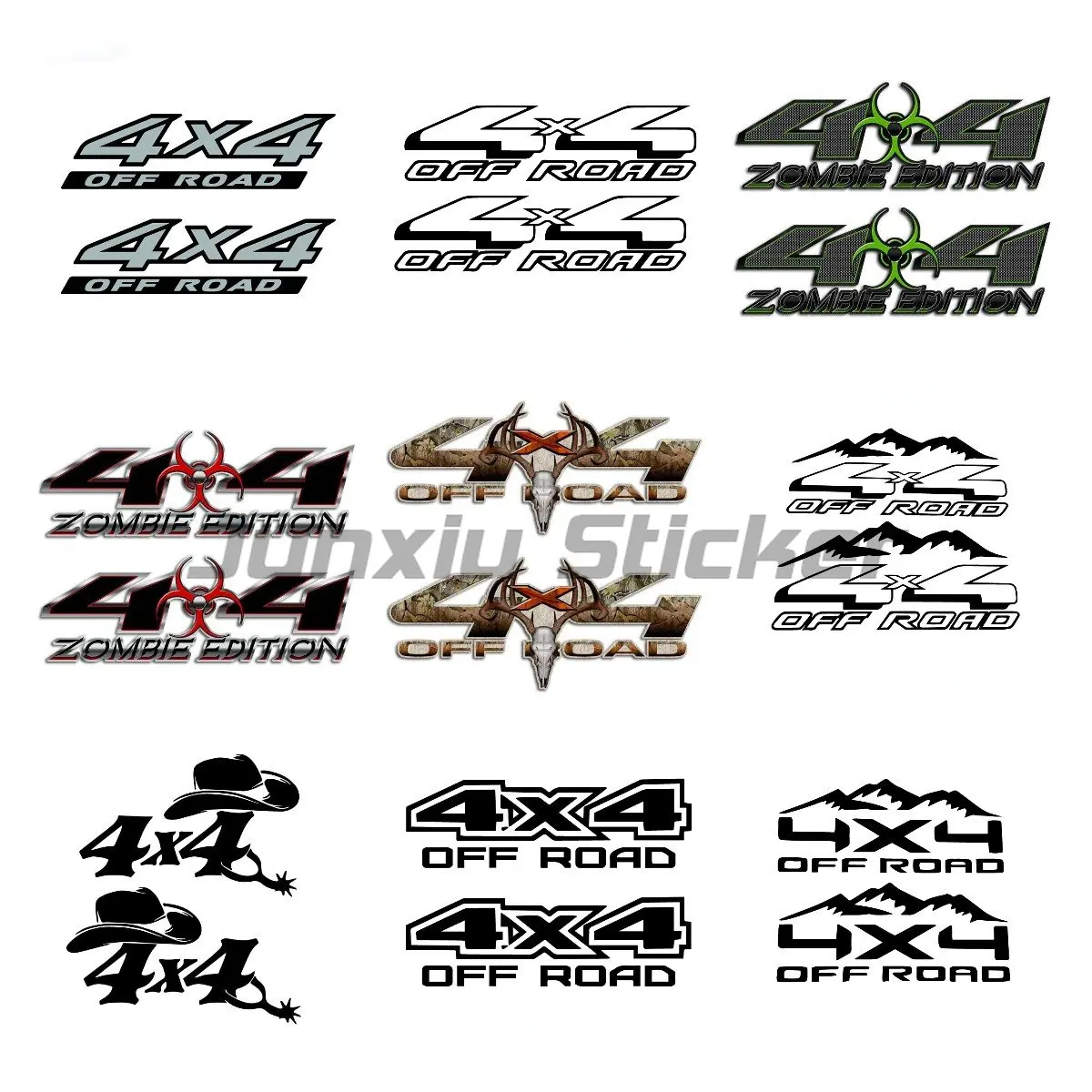 

4X4 Off Road Vinyl Car Stickers Personalized Oil Tank Decal Car Styling