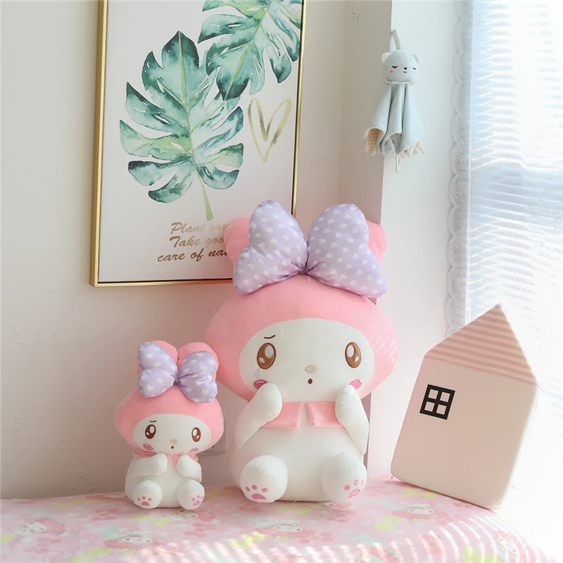Sanrio Kuromi Cinnamoroll Plush Pillow Cute Soft Cartoon Anime My Melody Stuffed Doll Home Decor Comfortable Gifts For Girl  ﻿ 6