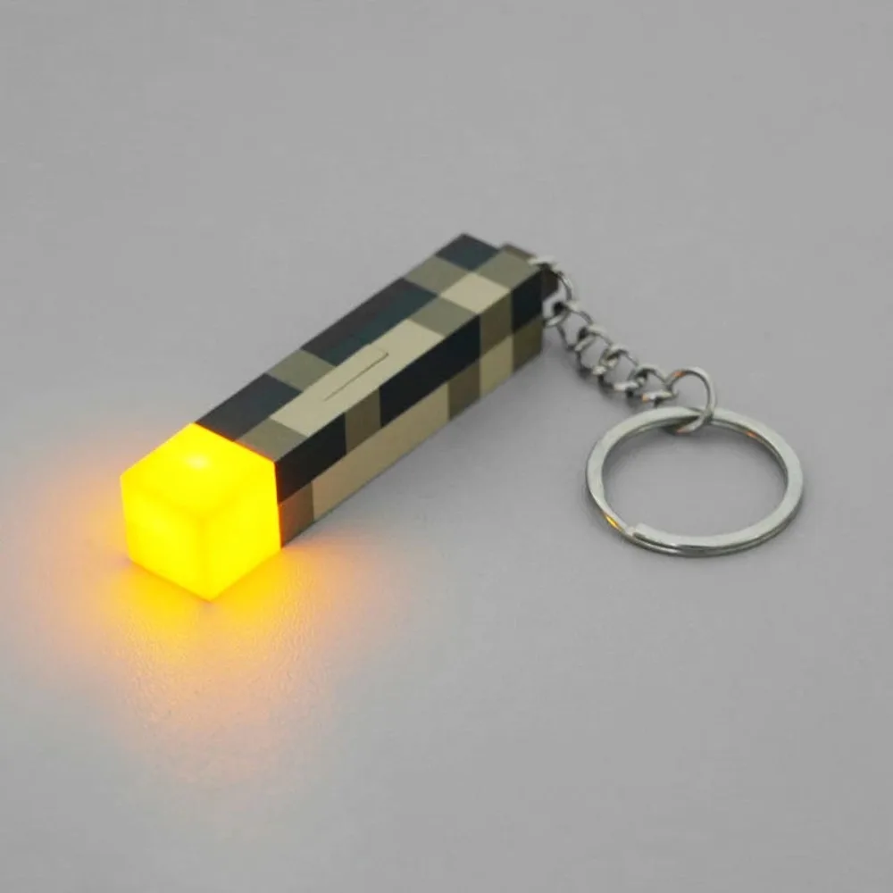 Mini Rechargeable Flashlight Keychain bag pendant party photo props halloween decoration props