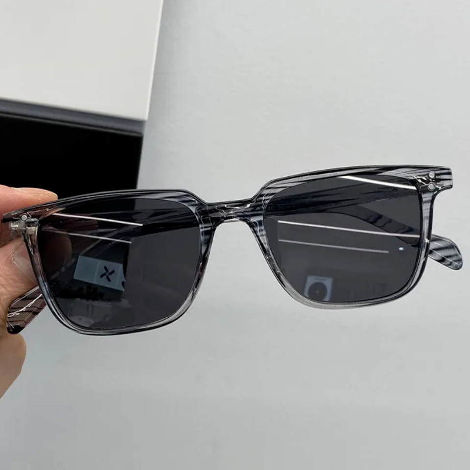 2024 Leopard Dark Green Square Sunglasses for Man Women Shades Male Sun Glasses Brand Designer Travel Vintage Oculos De Sol