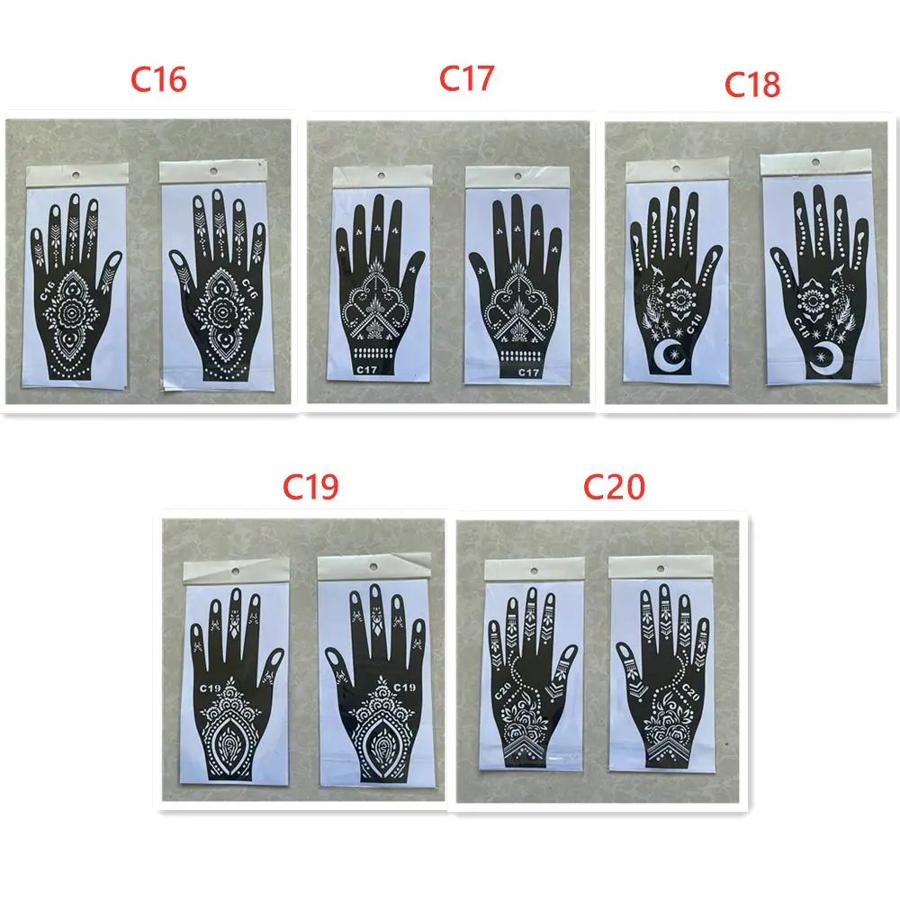 Painting Airbrush Hollow Drawing India Henna Kit Temporary Decal  Stencils Body Art Template