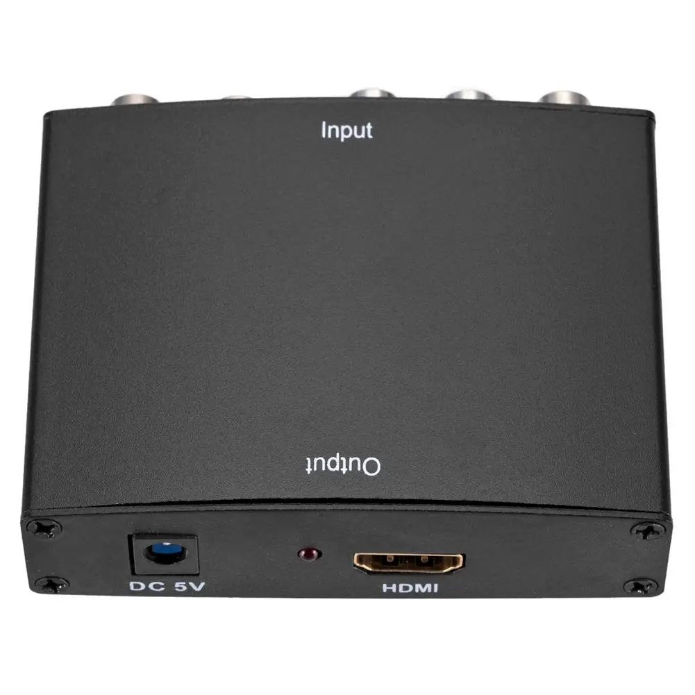 YPBPR RGB to HD-Compatible 1080P to RGB Component Video +R/L Audio Adapter Converter 1080p Maximum Video Resolution Adapter HD Video Converter