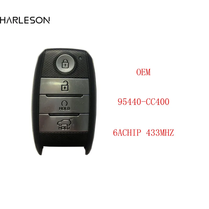 OEM 6A Chip 433MHZ For Kia Sonet 2021 Orginal Smart Remote 4 Button 433MHz 95440-CC400