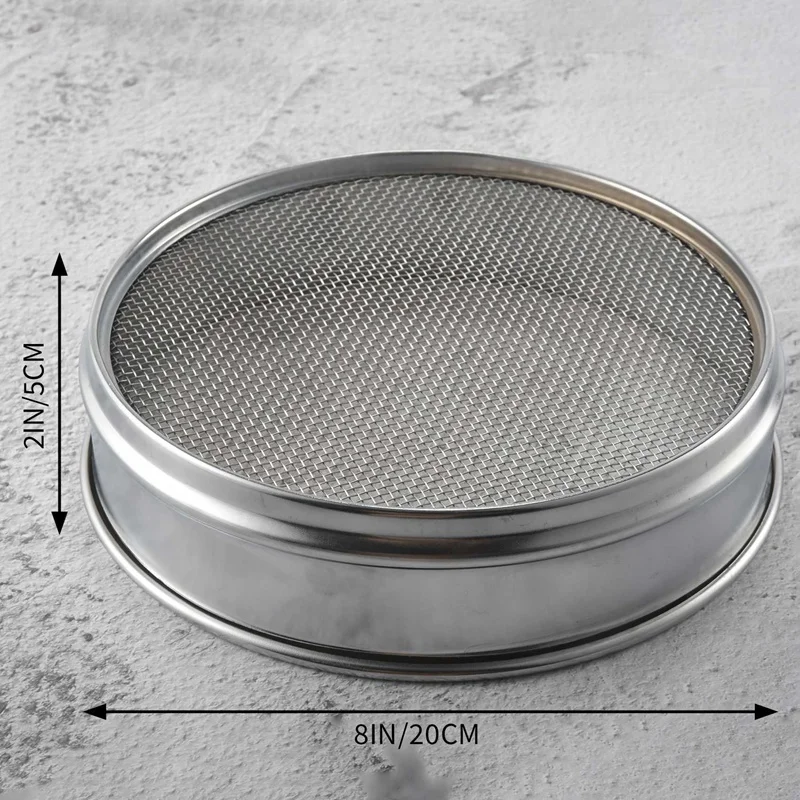 Heavy Duty Garden Riddle Sieve Mesh Soil Sift Compost Seed Tray Gardening Tool