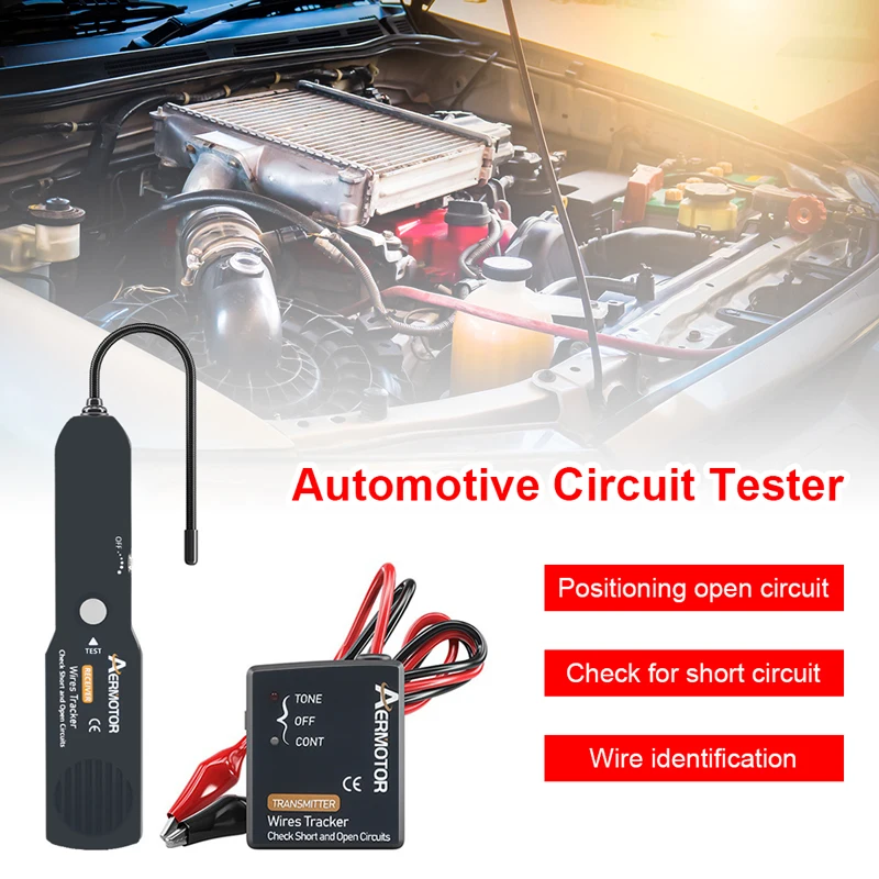 Automotive Short Cable Tracker & Open Wire Finder Universal 6-42V DC Find Car Short Circuit Wire circuit detector circuit tester