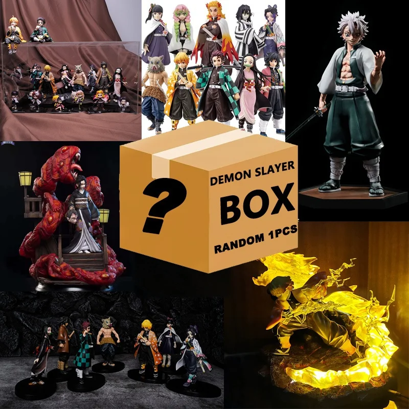 Demon Slayer Figure Model Blind Box Materiale In Pvc Anime Figure Surprise Box