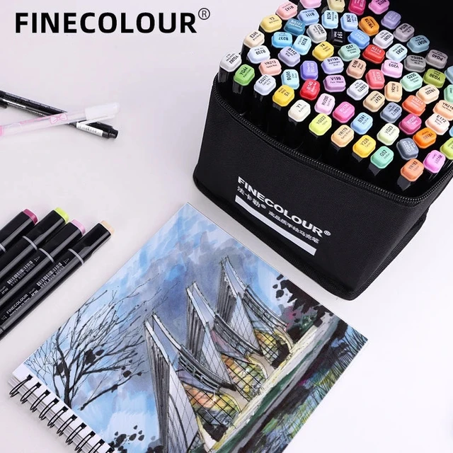 Conjunto De Rotuladores De Punta Suave Para Caligrafía, Pincel Finecolour,  Rotuladores Artísticos De Fieltro, Papelería, 10 Colores - Marcadores -  AliExpress