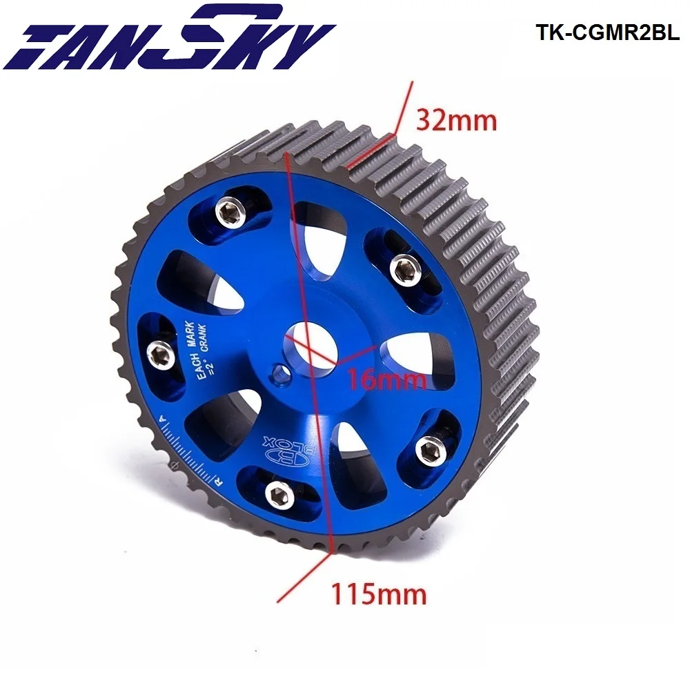 For Toyota Celica/MR2/3S-GTE Upgrade Adjustable jdm 2Pcs Aluminium Camshaft Cam Gear Blue TK-CGMR2BL