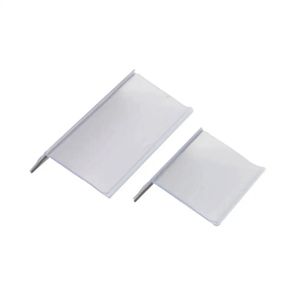 100 teile/los L-förmigen Preisschild Display Halter Rack Zeichen Rahmen Daten Streifen Magnetische Regal Label – Detail 5