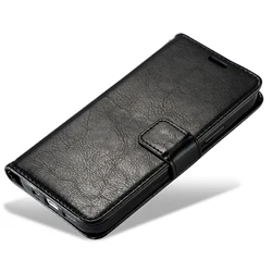 Magnetic Leather Wallet Flip Case with Bracket Design - Redmi 10X 5G (Black)