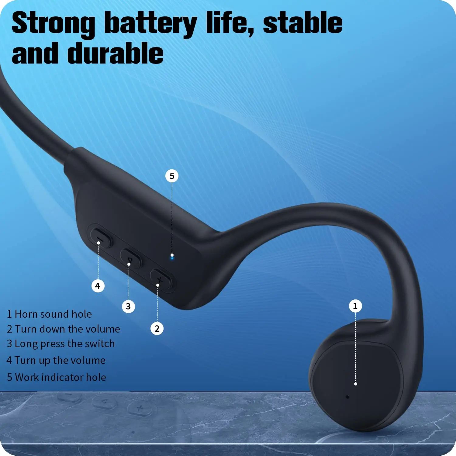 Easybuds Condução Óssea Fone de Ouvido Bluetooth sem Fio Ipx8 Natação Subaquática Aberto Fones 32gb Ip68 à Prova Dip68 Água - Image 5