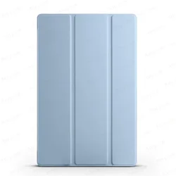 Trifold PU Leather Soft Back Stand Tablet Case Cover - 8.7 Inch for Redmi Pad SE 4G 8.7 (Sky blue)
