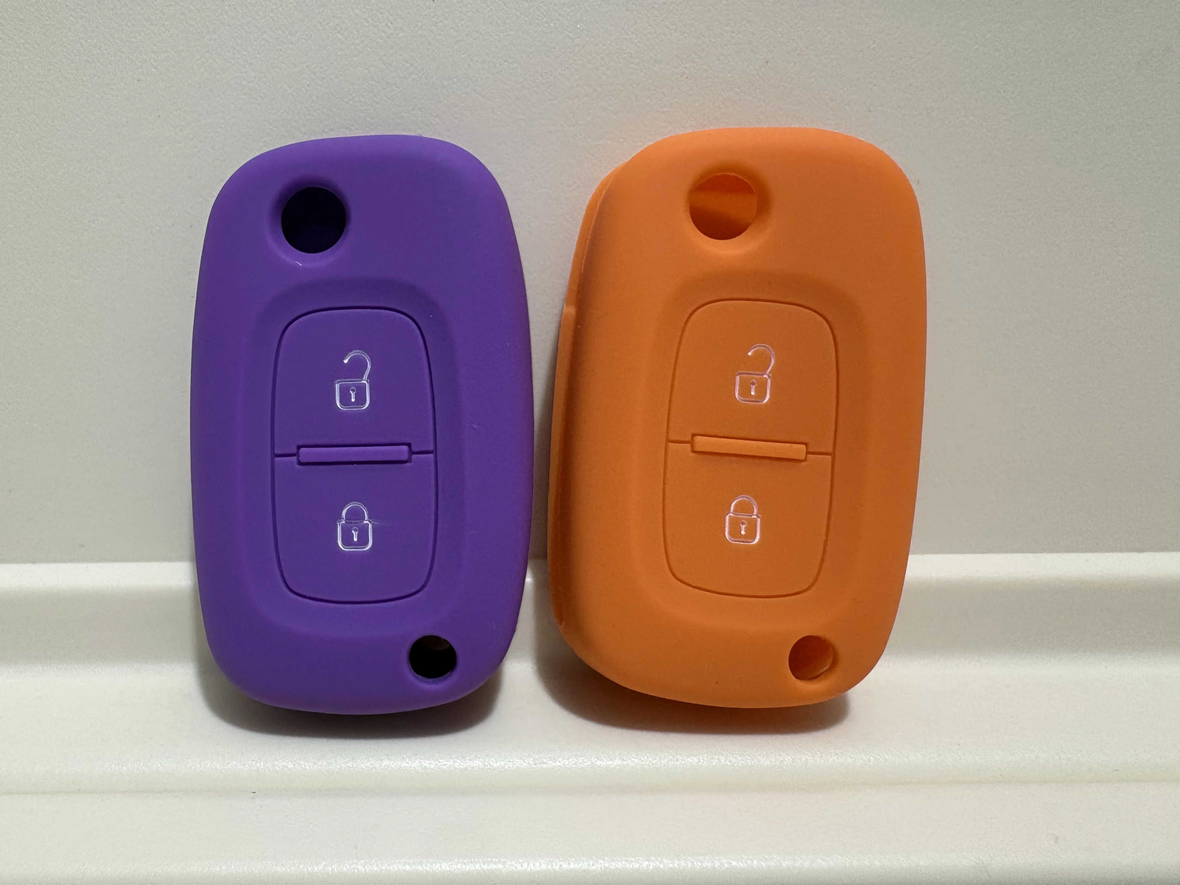 Premium Silicone Car Key Cover Case - Durable Flip & Fold Protection
