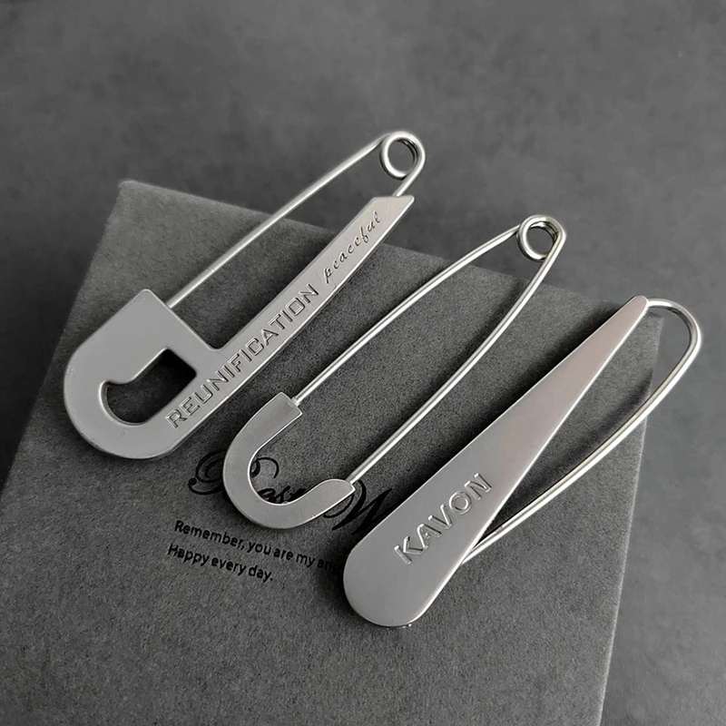 새로운 점보 안전핀, 의류용, 스카프, 레이어드 목걸이 스타일링, 데님 및 드레스 커스터마이징을 위한 메탈 스테이트먼트 액세서리