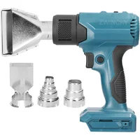 For Makita 18V Lithium Battery Cordless Heat Gun Portable Electric Hot Air Gun With 4 Nozzles Home Handheld Fast Heating Tools 1