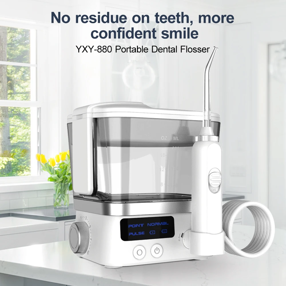 Oral Irrigator INSMART 600ML Electric Dental Water Flosser for Household Use Portable Tabletop Dental Floss Teeth for Homeuse