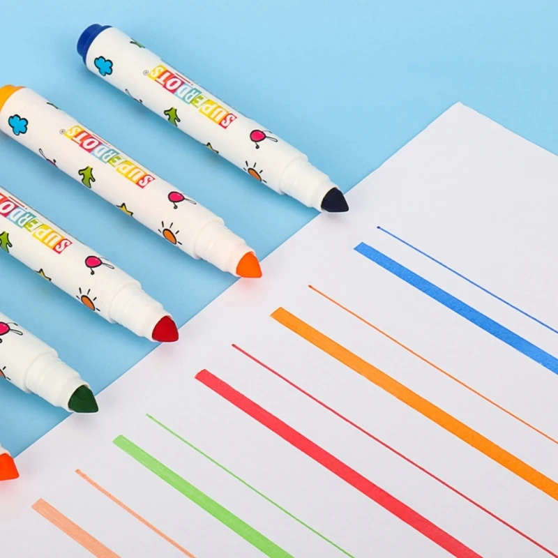 12/24/36 Colors Washable Markers Pen Watercolor Markers for Drawing Coloring Books Portable Kid Art Set F19E washable watercolor pen