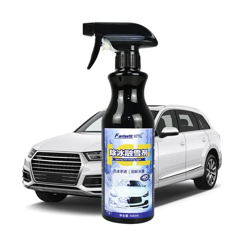 

500ml Car Windshield Deicer Spray Refrigerator Defrost Snow Melting and Deicing Agent Rapid Thawing Glass Freeze Remover Deep