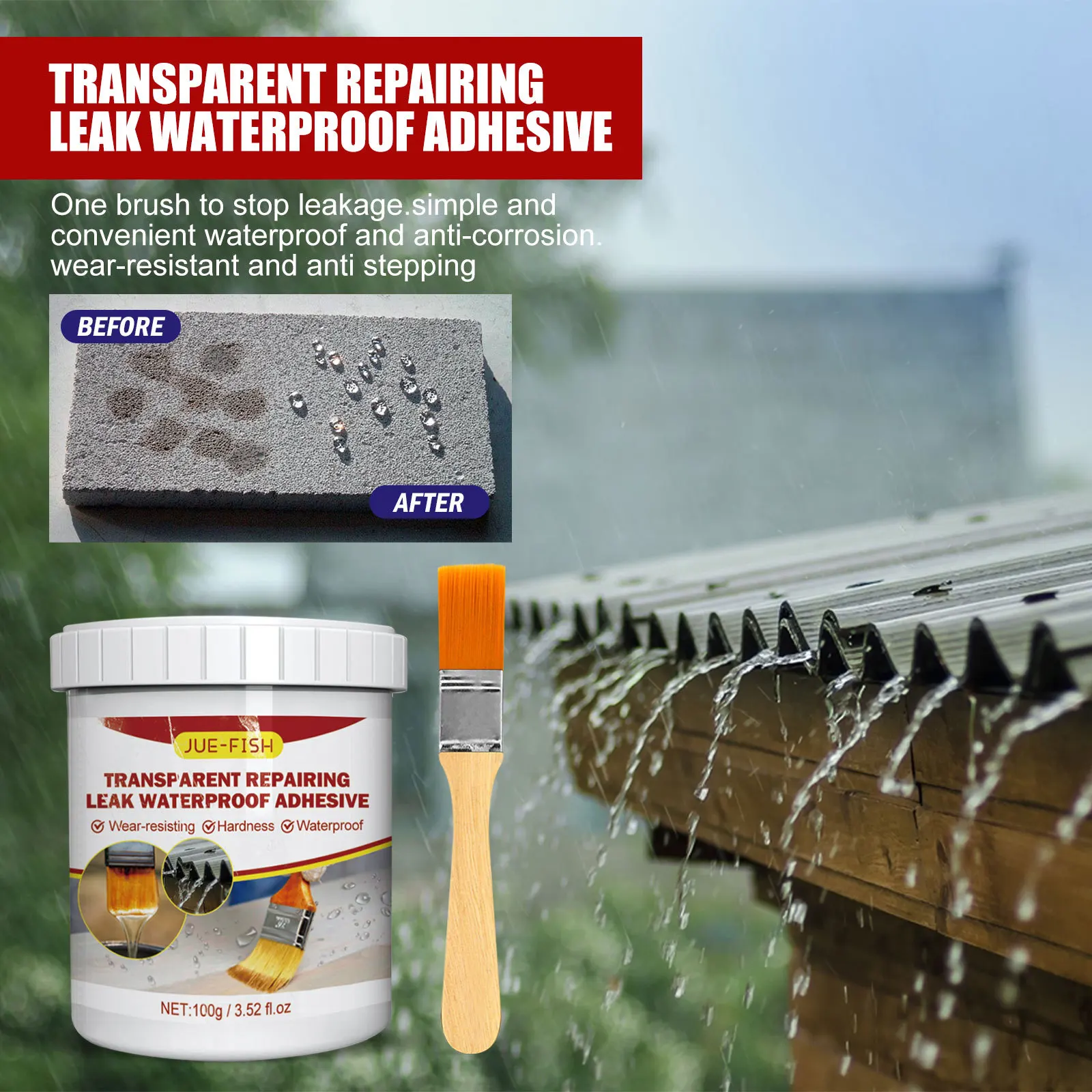 Invisible Waterproof Sealant, Transparent Waterproof Glue