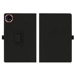 Premium PU Leather Tablet Case with Two - Fold Magnetic Stand & Hand Strap - Teclast 13.4 for TECLAST T65Plus (Black)