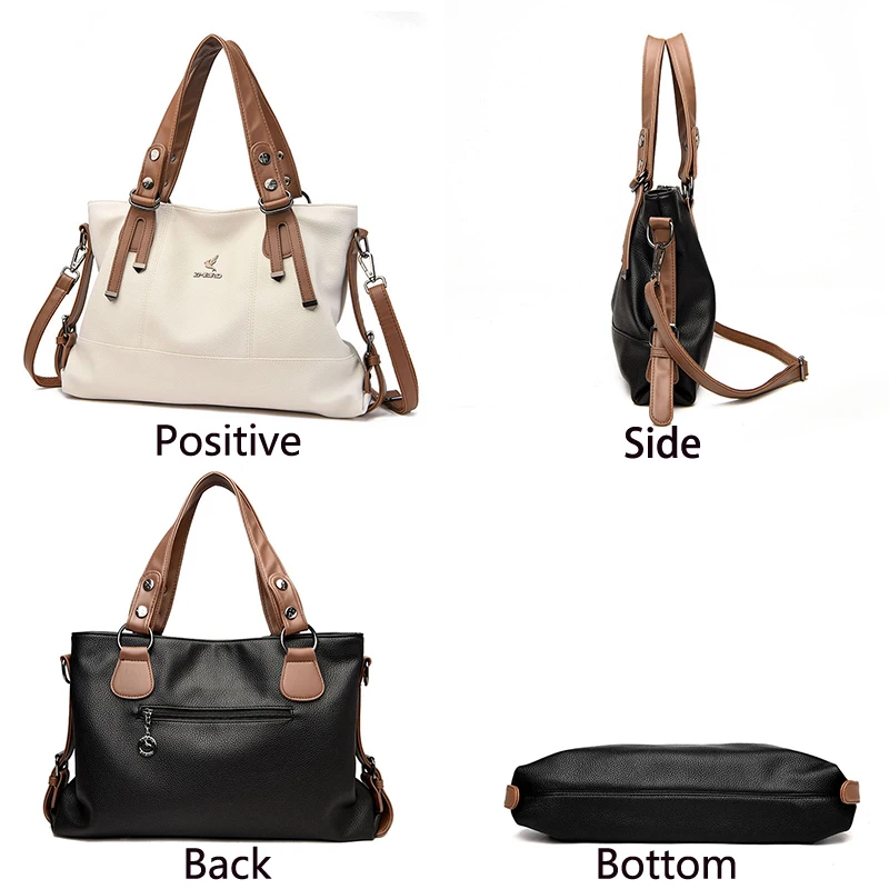 High Quality Soft Leather Handbags Designer Retro Crossbody Bags for Women Large Capacity Ladies Shoulder Messenger Bag_voghion.com