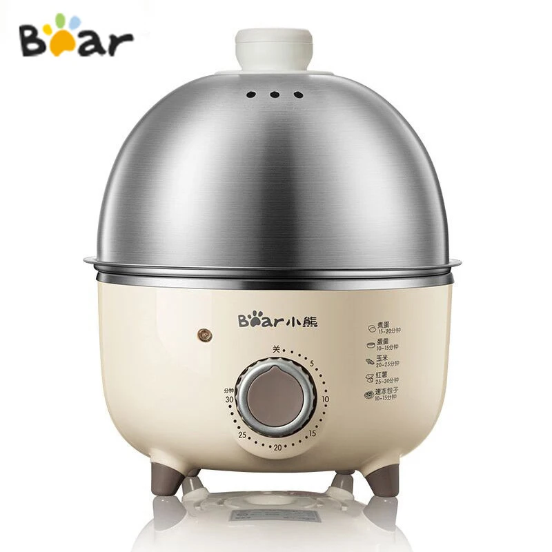 BEAR Mini Household Electric Egg Steamer Boiler Automatic Multi Cooker Egg Custard Steaming Cooker With Timer egg cooker,electric egg cooker