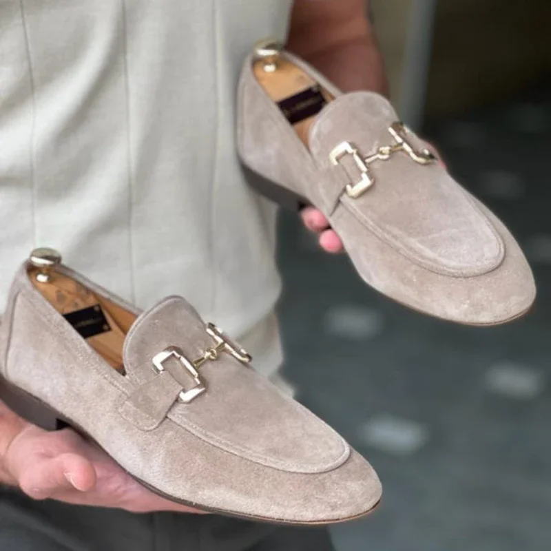 Zaara Solid Faux Suede Loafers