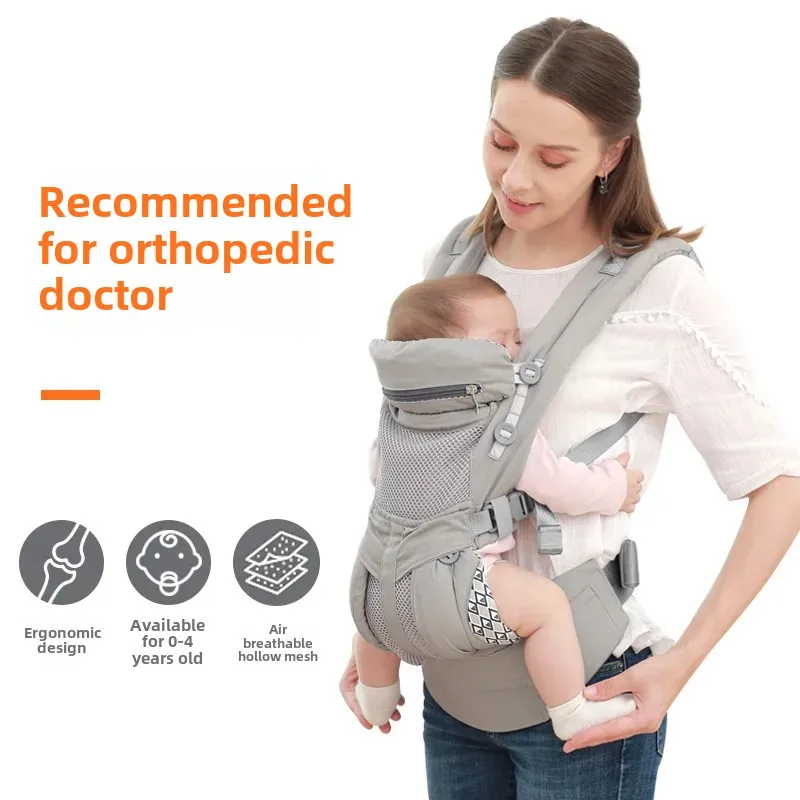 Description Picture 2 of itemBaby Bags Baby Carrier Strap Front Facing Multi-functional Babies Sling Kangaroo Bag Breathable Carriers Wrap Blet for Newborn
