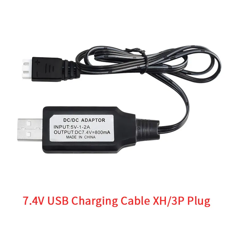 Batterie Drone 7.4V Li-ion XH2.54/JST/USB - Lot de 1 à 3