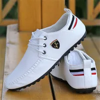2021 Mens Shoes White Black Breathable Brand Driving Autumn Male Flats Men's Peas Shoes The British Men Sneakers Shoes for Men 1