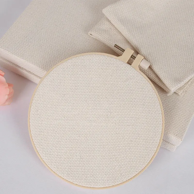 Punch Needle Embroidery Kit Craft Monks Cloth Needlework Cotton Fabric DIY Adjustable Magic Pen Handmade Crafts Tufting Hoop