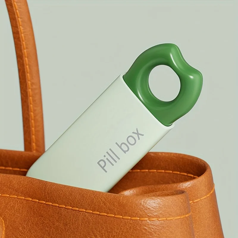 1pc Medication Organizer Box with Push-Lock Lid - Compact Pill Case, Portable Medicine Storage for Travel, Home, or On-the-Go