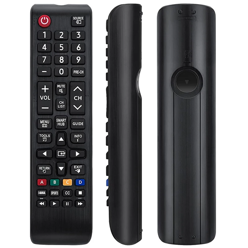 Black ABS TV Remote Control Replacement for LED 4K TV