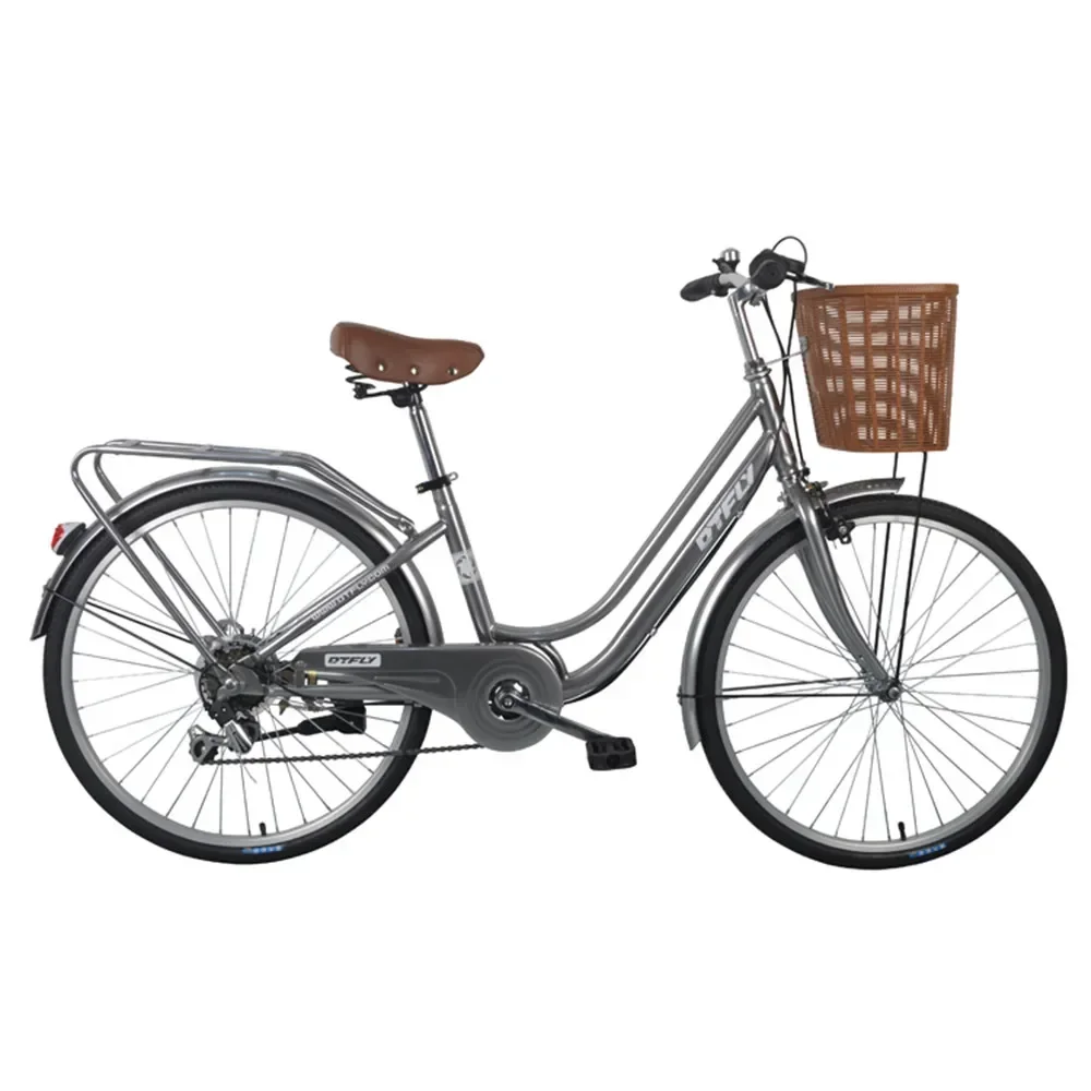 Bicicleta Vintage Para hombre y Mujer, bici Liviana con cesta, piezas de Dacapo
