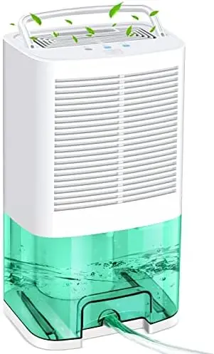 

Dehumidifiers for Home 8000 Cubic Feet 800 Sq.ft, Portable Dehumidifier with Drain Hose and 68oz (2000ML) Water Tank, Ideal for
