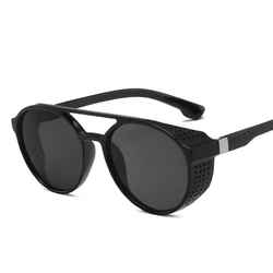 Vintage Steampunk Round Sunglasses - Unisex Retro Fashion Eyewear (As the picture)