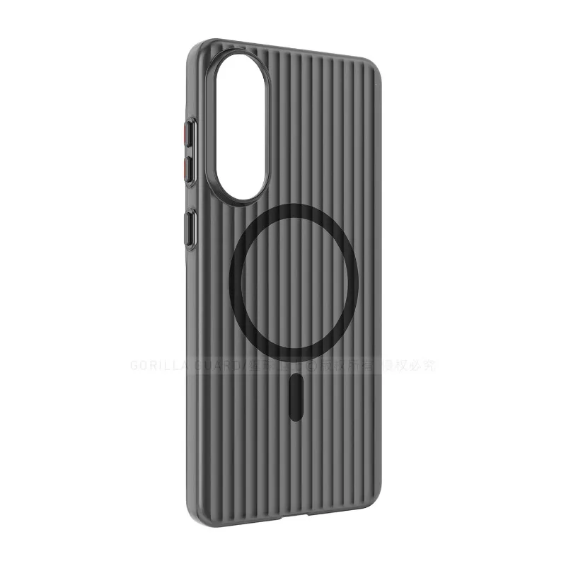Luxury Magnetic Frosted Transparent PC Case with Skin-Friendly Feel and Shockproof Protection