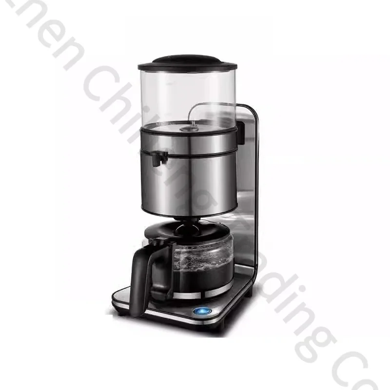 Household 1.25L Americano Stainless Steel Coffee Machine Fully Automatic Drip Coffee Maker Electric Kettle Teapot